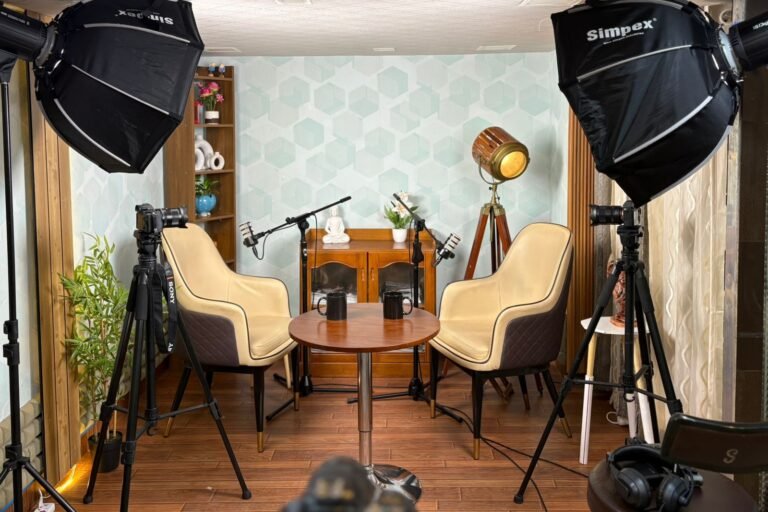 Stop Searching for Studios Book Your Professional Podcast Shoot at RV Rising Studio Today